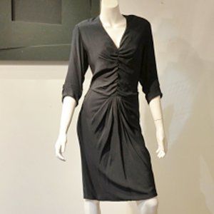 Vintage 90's Larue Black Crepe LBD